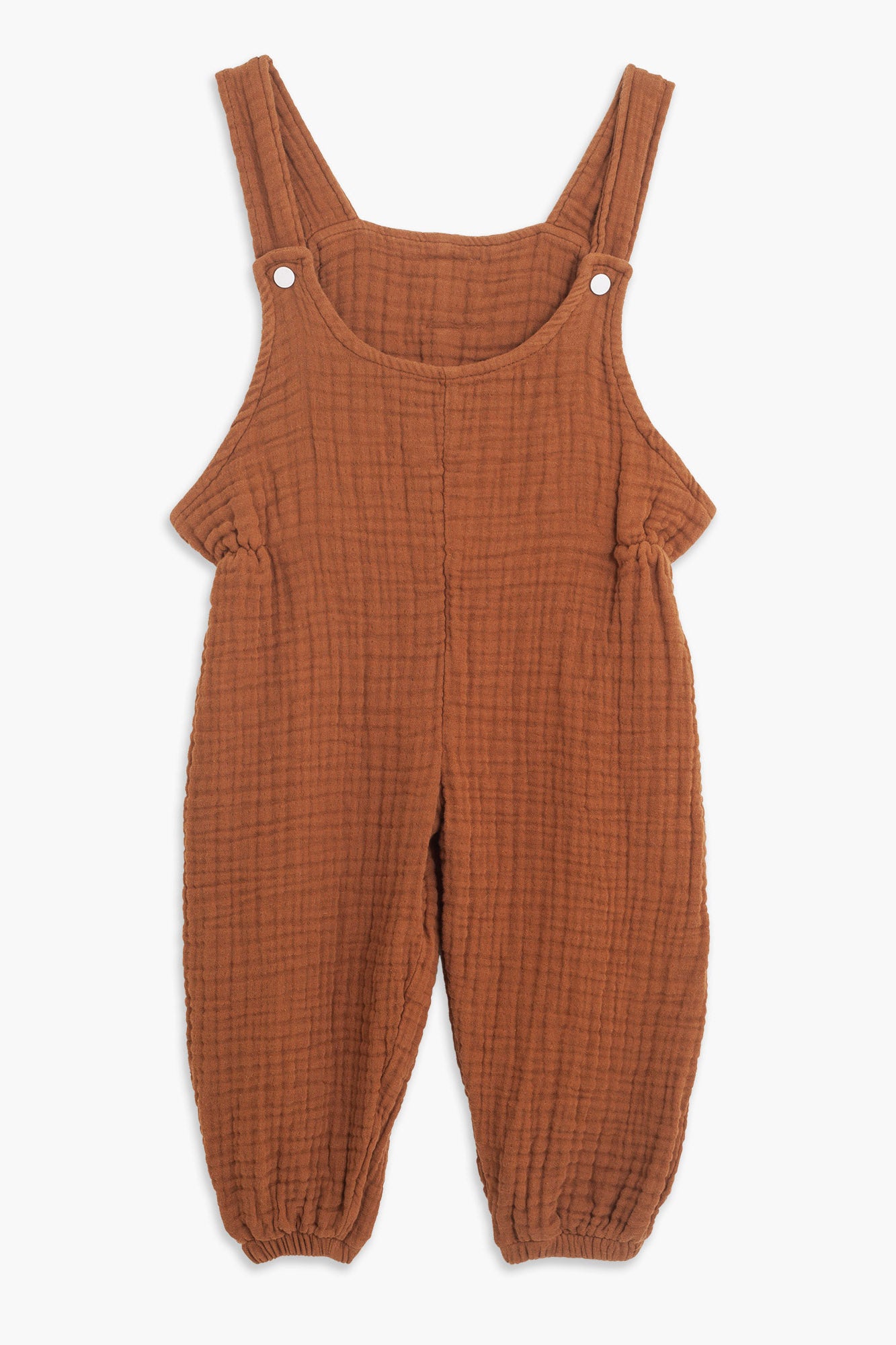 Toprak Rengi Unisex Müslin 3-4 Yaş Çocuk Tulum - hateko