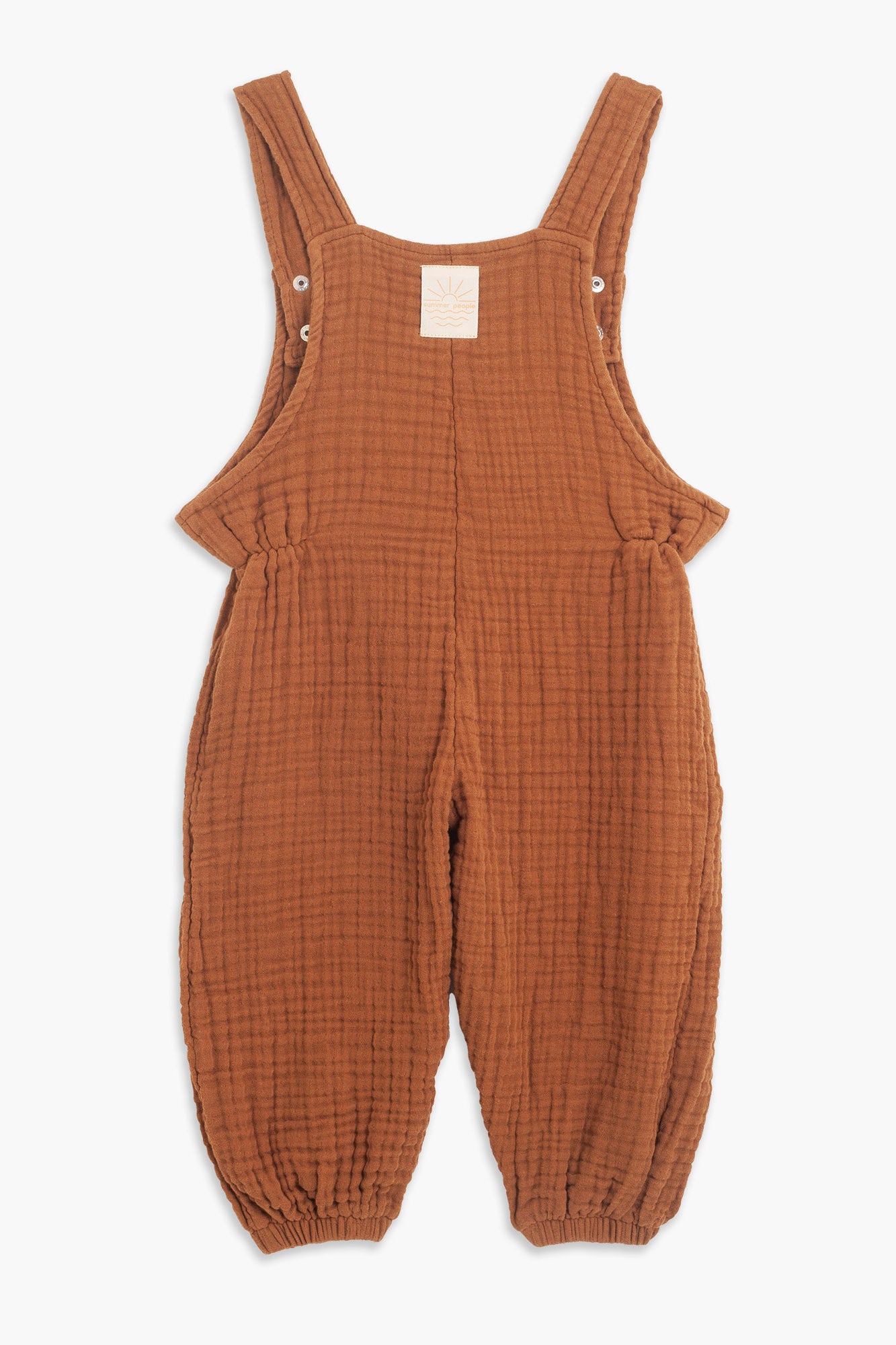 Toprak Rengi Unisex Müslin 3-4 Yaş Çocuk Tulum - hateko
