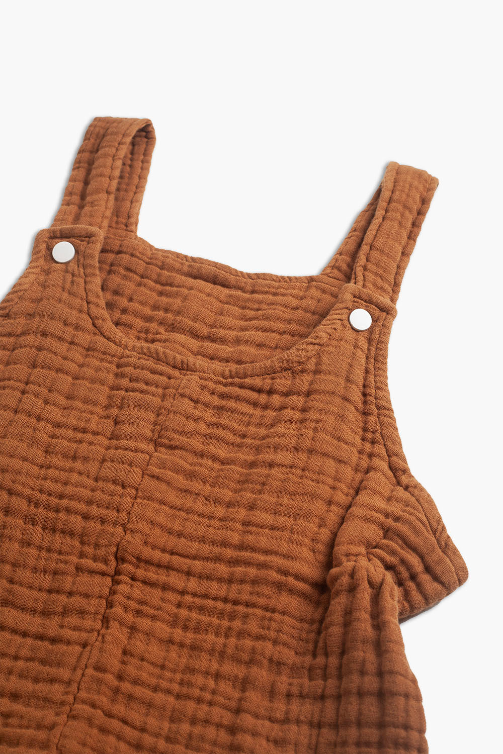 Toprak Rengi Unisex Müslin 3-4 Yaş Çocuk Tulum - hateko